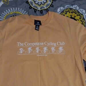 H&M Peach Cycling Graphic Tee